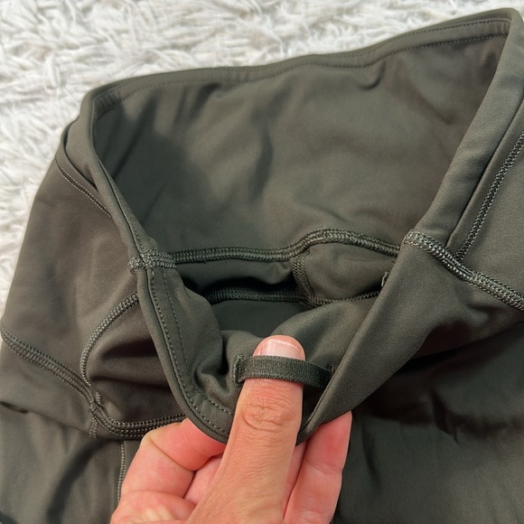 Lululemon Fast & Free Crop II *Nulux 19" Dark Olive - Picture 3 of 6